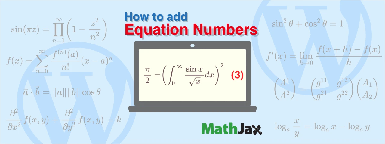 MathJaxの数式に式番号をつける方法